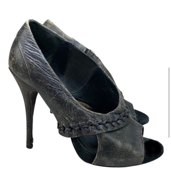 ALLSAINTS Rugged PeepToe Platform Heels 37 - Picture 10 of 13